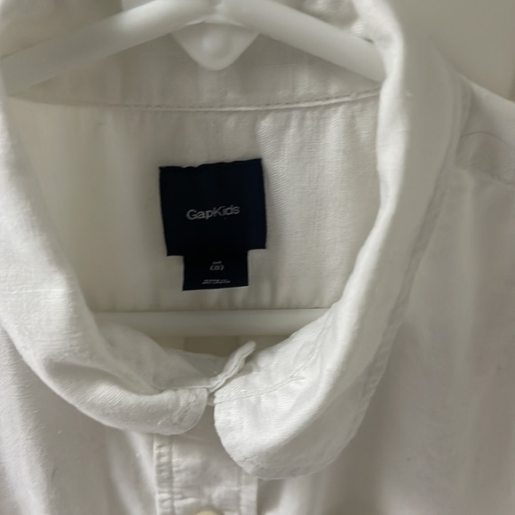 GapKids White Linen Button Down - Picture 2 of 3